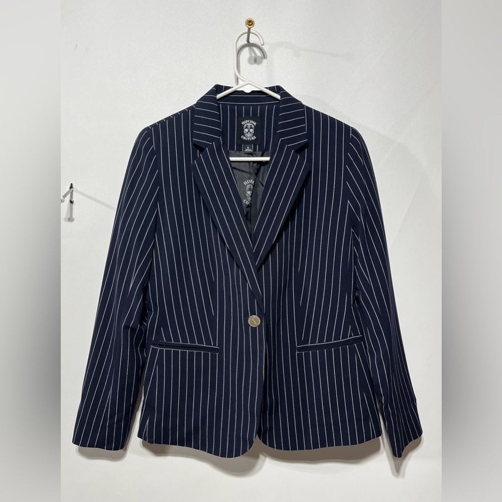HIPCHIK COUTURE Women’s  Navy‎ Striped Blazer Size 6